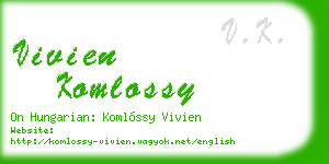 vivien komlossy business card